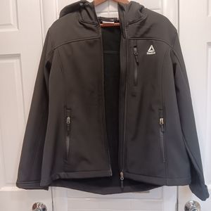 Reebok Brand new with tags fleece jacket with hood.  Size Large.